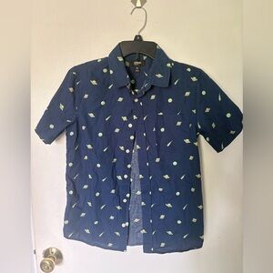 Urban Pipeline Blue and Green Casual Button Down Shirt